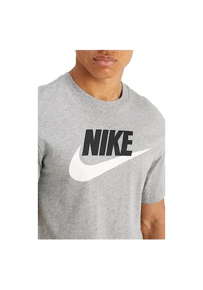 Nike Mens İcon Future Tee Baskılı Erkek Günlük Tişört Gri Gri