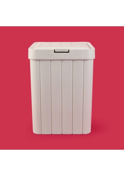 Çöp Kovası - Bej - 28 Cm Çok Renkli