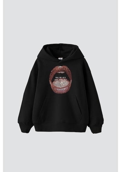 Tarzsokak Love Your Self Baskılı Oversize Unisex Siyah