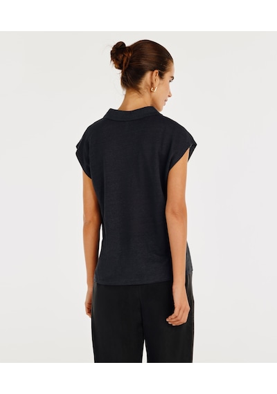 Yargıcı Polo Yaka Rahat Kalıp Tshirt 25ykts9044p 004 Lacivert