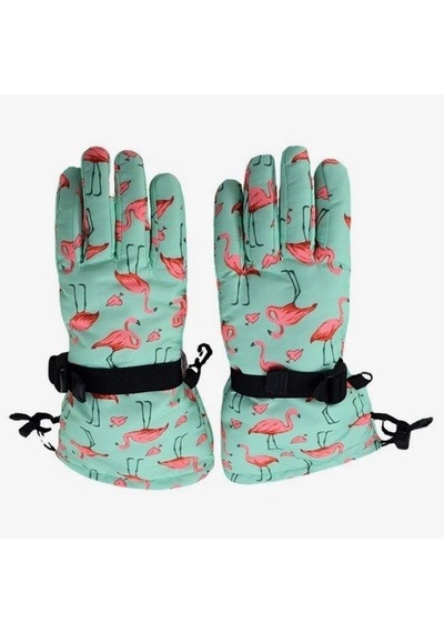 Petityu Su Geçirmez Kız Çocuk Eldiven Mint Pembe Flamingo Desenli Kayak Snowboard Eldiveni 5-10 Yaş Mint Yeşili Pembe Petityu Su Geçirmez Kız Çocuk Eldiven Mint Pembe Flamingo Desenli Kayak Snowboard Eldiveni 5-10 Yaş Mint Yeşili Pembe