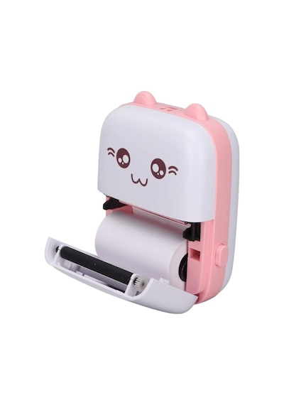 Sevimli Mini Taşınabilir Yazıcı Printer Renkli