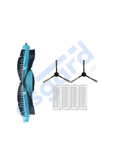 Viomi Mop Pro, 3c ,3c Plus Uyumlu 1 Ana Fırça 2 Yan Fırça 4 Filtre Pkt-iasgf0000449