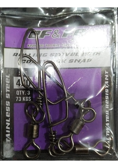 Effe Klips Rolling Swivel Coastlock Snap-4/0-2/0-1-3-5-7-8-10- Nu
