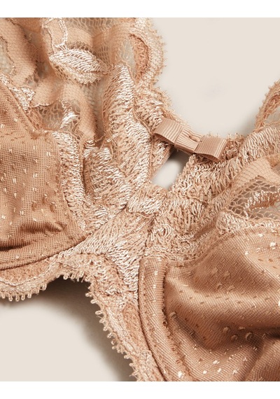 Marks & Spencer Dantel Detaylı Full Cup Sütyen T33002711 Bej