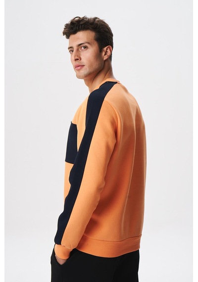 AR-MA Arma Erkek Regular Fit Yazılı Şardonlu 3 İplik Bisiklet Yaka Sweatshirt 001