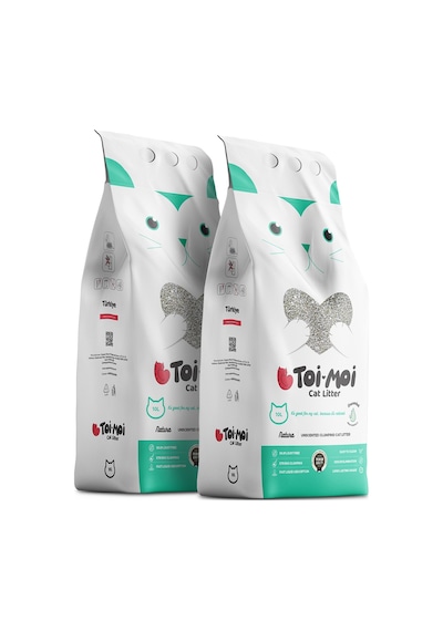 Toi Moi Naturel Kokusuz Sodyum Bentonit Kedi Kumu 2 x 10 L