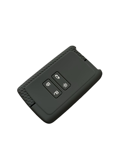 Autohan Keys Renault Anahtar Koruma Kılıfı, Petek Desenli, Gri-siyah, Clio 5, Megane 4, Captur, Kaleos, Kadjar İle Uyumlu