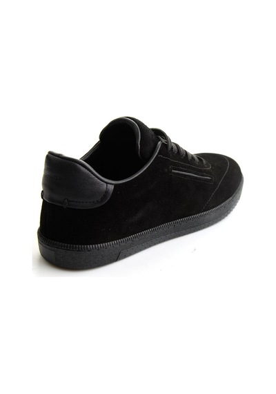 Bambi Siyah Süet Hakiki Deri Erkek Sneaker E01593000302