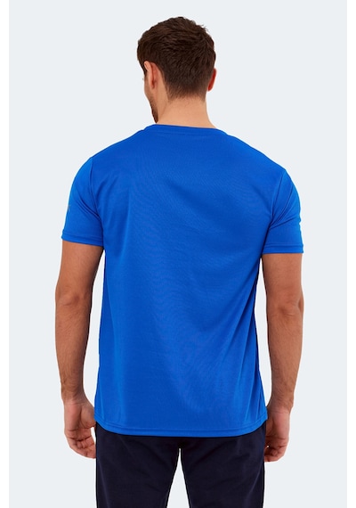 Slazenger Omar Ktn Erkek Saks Mavi Tişört Saks Mavi