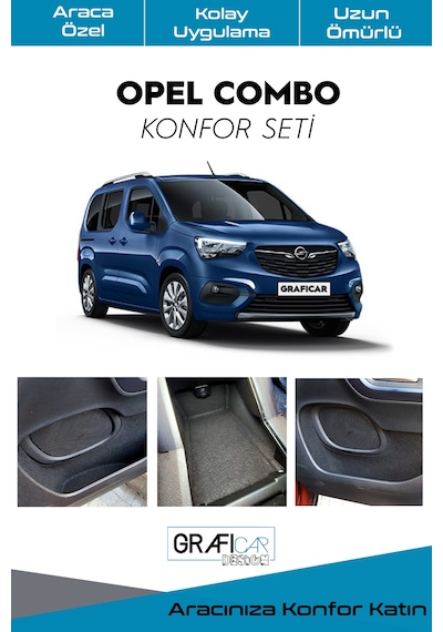 Opel Combo Konfor Seti-Araç İçi Saklama Gözleri Kaplama Seti