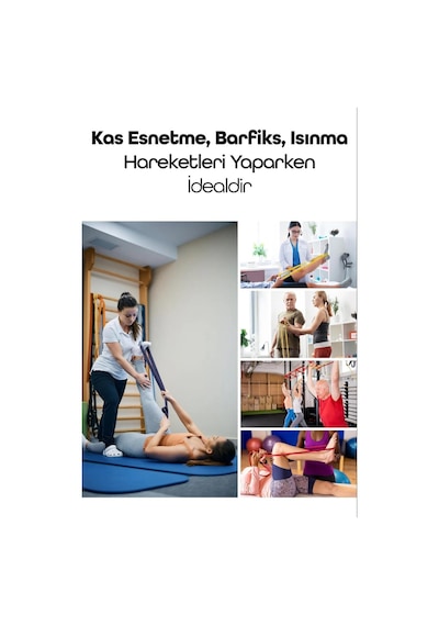 25 Kg Siyah Barfiks Direnç Bandı Sert Gym Kas Geliştirme Pilates Fitness Antrenman Lastiği Siyah