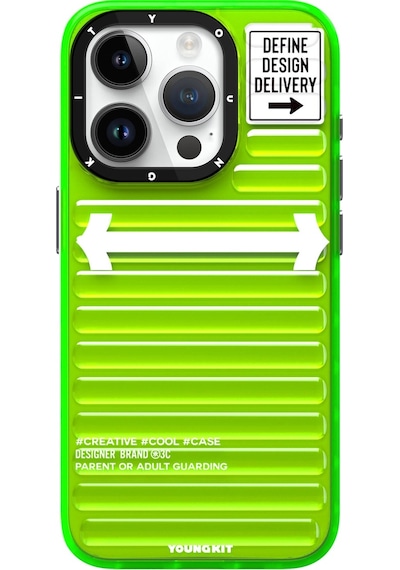 Apple Uyumlu iPhone 15 Pro Kılıf Youngkit Luggage Firefly Serisi Kapak Mavi