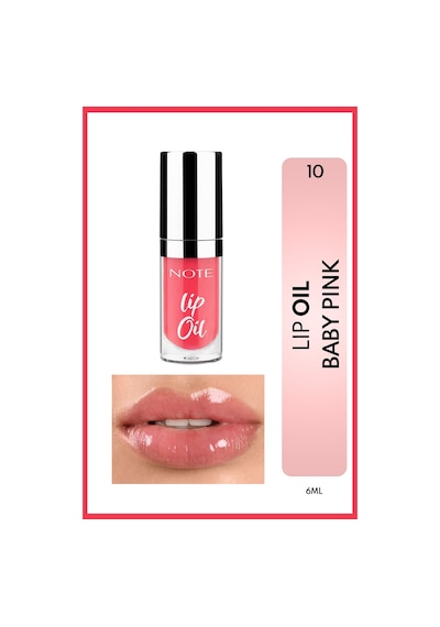 Note Cosmetique Lip Oil Nemlendirici ve Parlatıcı Dudak Bakım Yağı - 10 Baby Pink - Pembe