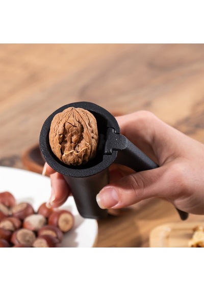 Ceviz Ve Fındık Kıracağı, Paslanmaz, Siyah, Döküm, Terminatör Tasarımlı, Ergonomik Döküm Siyah