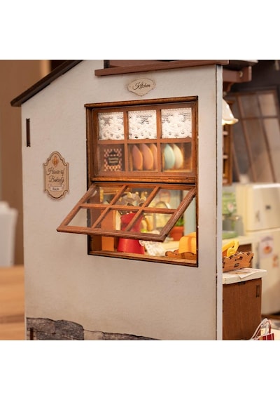 Rolife Dg172 Mutfak Odası Baking Kitchen Dıy Minyatür Maket Model Seti Mini Dollhouse 3d Model Kit Detaylı Dekoratif Hobi Seti 3d Puzzle Tiny House