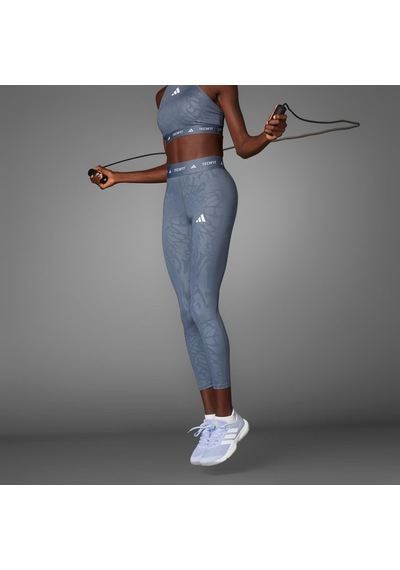 Adidas Techfıt Printed 7/8 Kadın Tayt C-adıje3645b30a00 Mavi