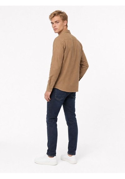 Loft Regular Fit Erkek Gömlek U.kol Lf2043732 Q1.v1 Light Brown