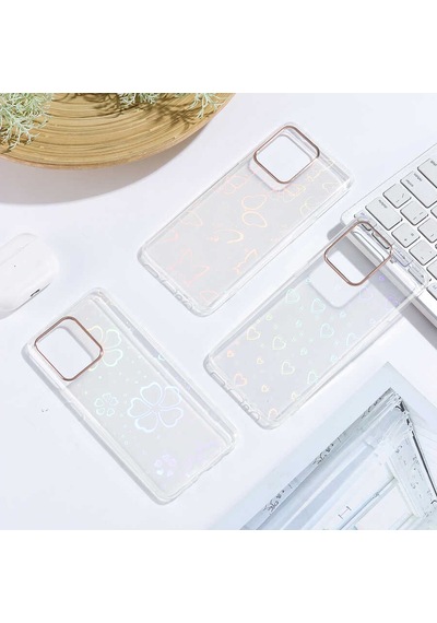 Oppo Reno 5 Lite Kılıf Zore Sidney Desenli Sert Kapak Butterfly No2