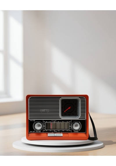 Saatli Fenerli Bluetooth Radyo, Aux Sd Usb Girişli Hoparlör
