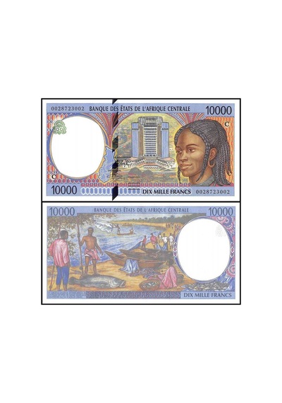 Merkezi Afrika Kongo 2000 Yılı 10.000 Francs Kağıt Para Çil Unc Koleksiyon Para Nadir