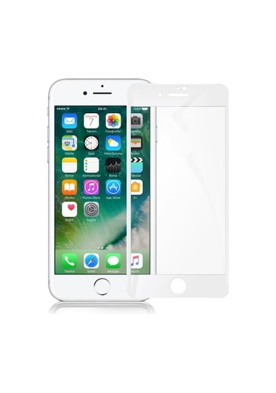 Polymer Full Nano Ekran Koruyucu Iphone 7 Uyumlu Beyaz