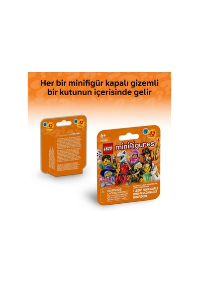 Minifigures Seri 29 71052-6 Yaş Ve Üzeri Kız Ve Erkek Çocuklar İçin Aksesuarlarıyla Birlikte Gelen 12 Karakterden