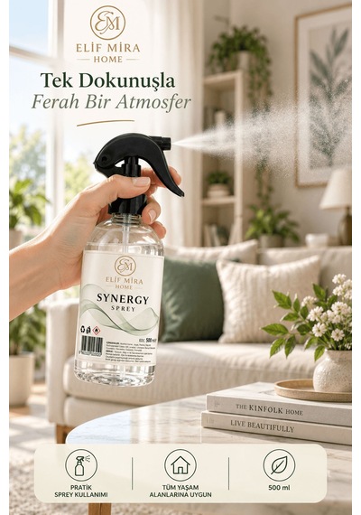 Oda Kokusu Sprey Sinerji Çiçek Kalıcı Oda Parfümü 500 Ml Çiçek Bahçesi