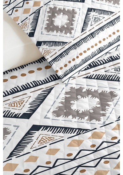 Geometrik Bohem Gri Genç Odası Tek Kişilik Pike Takımı-antrasit Bej 160x220 Cm Kapitone Yatak Örtüsü Kumlu Harmoni Serabı Geometrik Bohem Gri Genç Odası Tek Kişilik Pike Takımı-antrasit Bej 160x220 Cm Kapitone Yatak Örtüsü Kumlu Harmoni Serabı