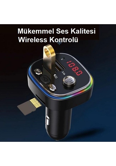 Zhltech Rgb Renkli Fm Mp3 Çalar C21 Silver