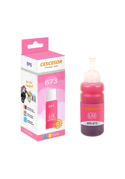 Epson Cescesor Eps - 673 Uyumlu Mürekkep Açık Kırmızı 70 ML