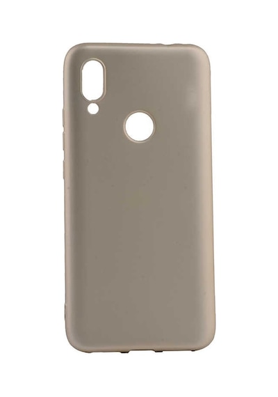 Noktaks - Xiaomi Uyumlu Xiaomi Redmi 7 - Kılıf Mat Renkli Esnek Premier Silikon Kapak - Gold