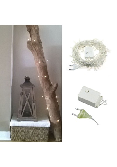 100 Ledli 8 Fonksiyonlu 10 Metre Led Aydınlatma Dekor Lambası Beyaz 5332 .