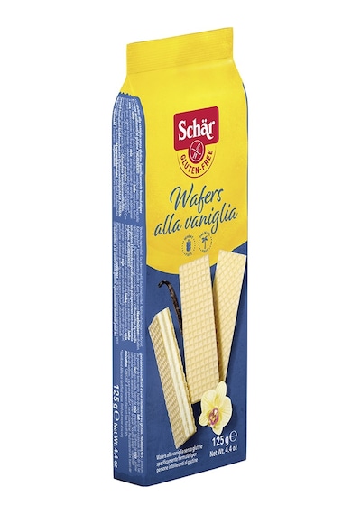 Schar Wafers Alla Vaniglia Glutensiz Vanilyalı Gofret 6 x 125 G