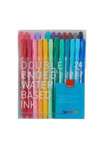 My Color 2 Cift Taraflı Keçeli 24 Renk Set