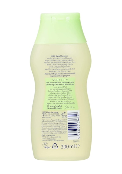 Hipp Babysanft Bebek Şampuanı Sensitive 200 ml
