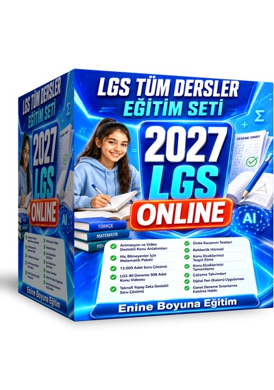 2027 Lgs Tüm Dersler Online Eğitim Seti Video, Soru Çözümü Ve Deneme Sınavları
