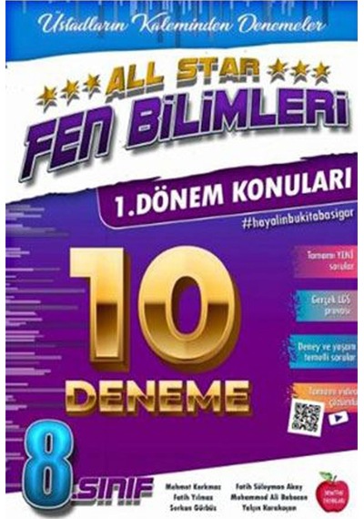 Newton All Star Fen 1.Dönem 10 Deneme 8. Sınıf Nisan 2020