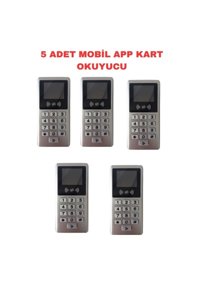 Sr-217 Em-w Tuya Wifi Kart Şifre Okuyucu Ip68 Proximity 125 Khz Metal Kasa 5 Adet