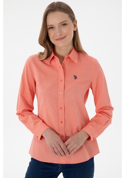U.s. Polo Assn. Kadın Nar Çiçeği Gömlek Basic 50307726-vr039 Nar Cıcegı