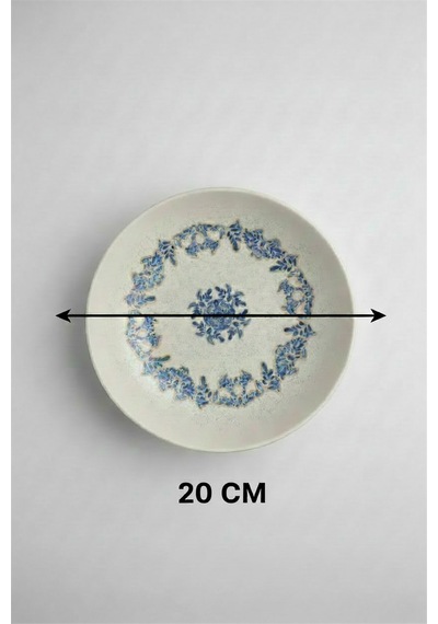 6'lı Venue Çukur Tabak 20.4cm Dijital Valeria-c Rinart Krem