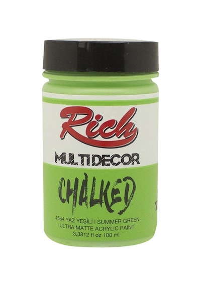 Rich Multi Decor Chalked Akrilik Boya 100 Cc. 4564 Yazyeşili Renk