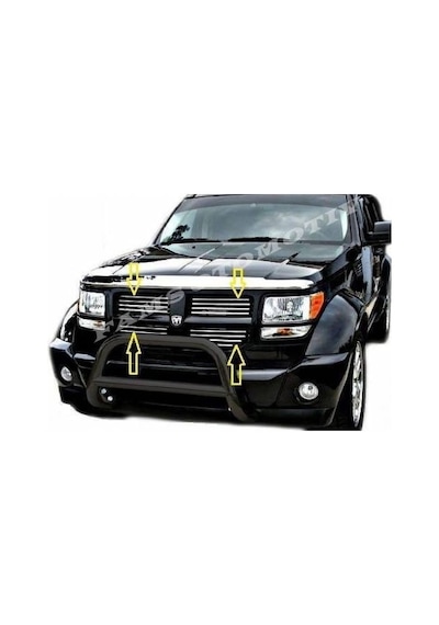 Dodge Nitro Krom Ön Panjur 16 Parça P.Çelik 2006 -2012