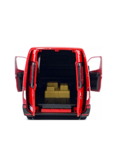 Kinsmart Mercedes-benz Sprinter 1:48 Ölçek Metal Çek Bırak Oyuncak Minibüs - Kırmızı Model Araba