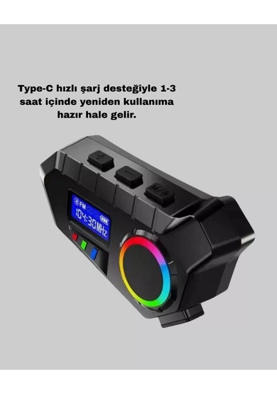 Home Motosiklet Ve Günlük Kullanım İçin Bluetooth Hoparlör Ve Disk Kilidi Seti
