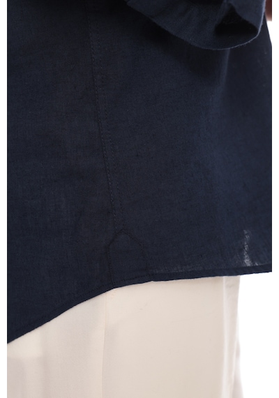 Slim Fit Uzun Kol Yaka Düğmeli Nefes Alan Keten Hediye Kutulu Erkek Gömlek Fs-004548 - Lacivert-3238 Slim Fit Uzun Kol Yaka Düğmeli Nefes Alan Keten Hediye Kutulu Erkek Gömlek Fs-004548 - Lacivert-3238