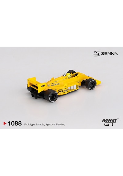 1:64 Ölçek Mini Gt Lotus 99t 12 Ayrton Senna 1987 Monaco Grand Prix Winner Diecast Metal Minyatür Model Araba 5cm