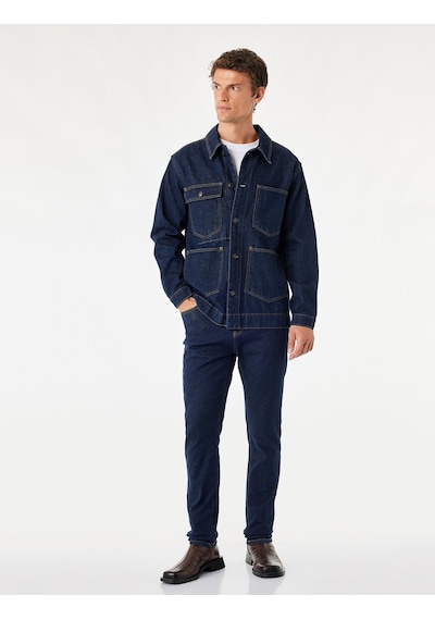Koton Normal Bel Cepli Pamuklu Jean Pantolon - Skinny Push Up Fit Jean Koyu İndigo 7wam40238nd Koton Normal Bel Cepli Pamuklu Jean Pantolon - Skinny Push Up Fit Jean Koyu İndigo 7wam40238nd