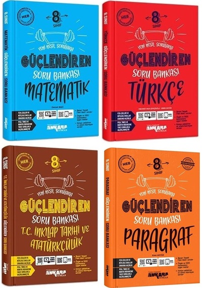 Ankara 8. Sınıf Matematik + Türkçe + İnkılap + Paragraf Soru Seti