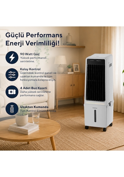 Kumtel Sulu Portatif Hava Soğutucu Air Cooler Hac-04